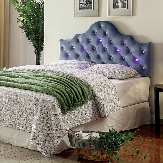 Furniture Of America Aldebaran Contemporary Blue Headboard Model CM7404BL-HB-Twin Headboard