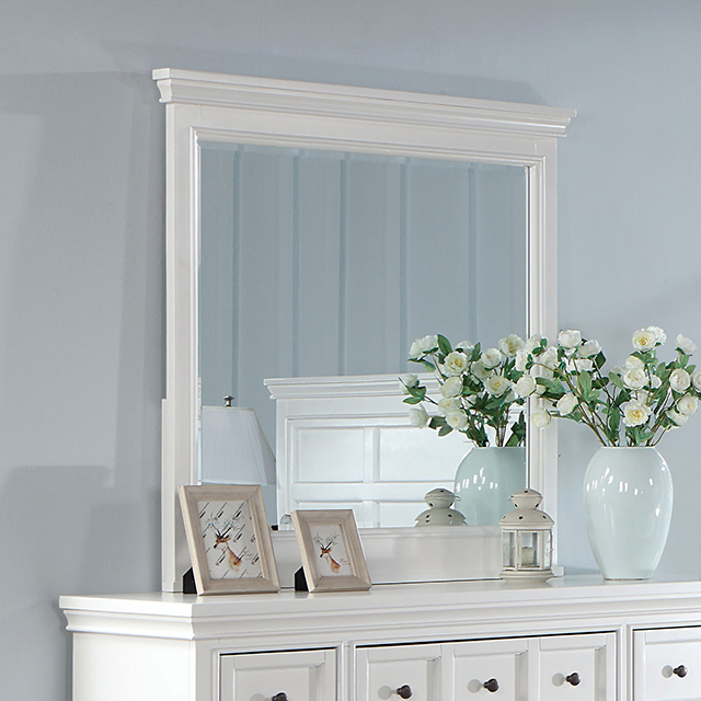 Furniture Of America Castile Transitional White Mirror Model CM7413WH-M