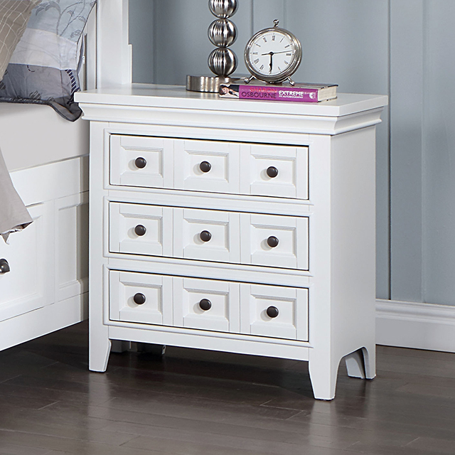 Furniture Of America Castile Transitional White Night Stand Model CM7413WH-N