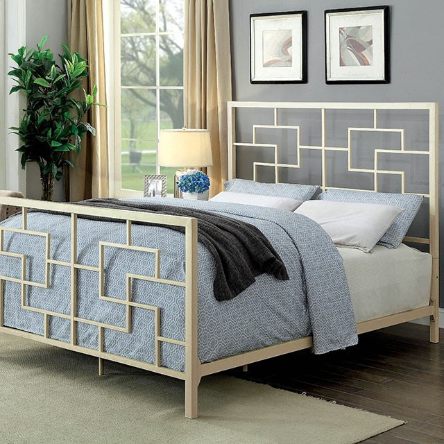 Furniture Of America Lala Transitional White Bed Model CM7425WH-Queen Bed