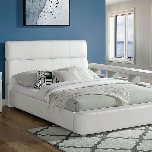 Furniture Of America Vodice Contemporary White Bed Model CM7513-Queen Bed