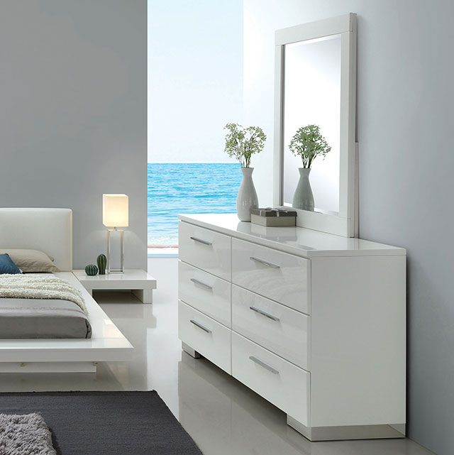 Furniture Of America Christie Contemporary White Dresser Model CM7550D