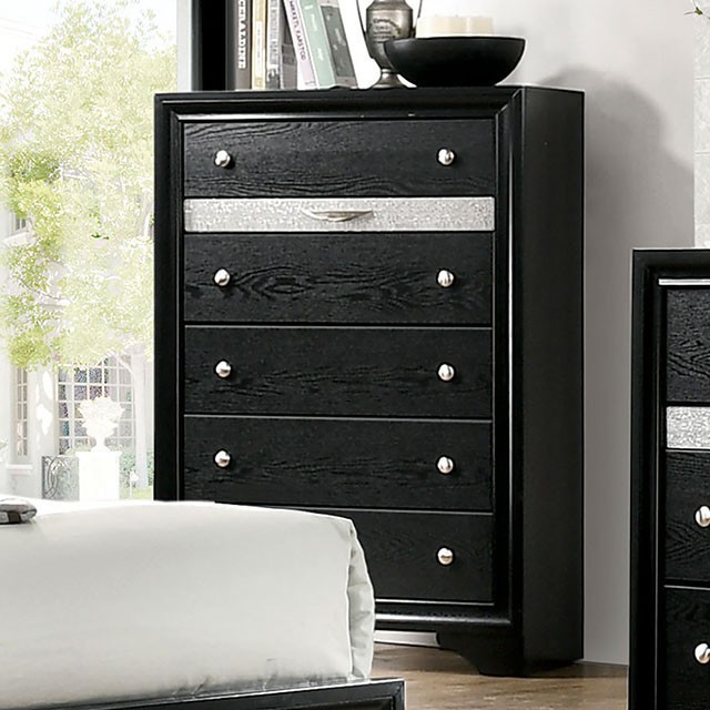Furniture Of America Chrissy Contemporary Black Chest Model CM7552BK-C