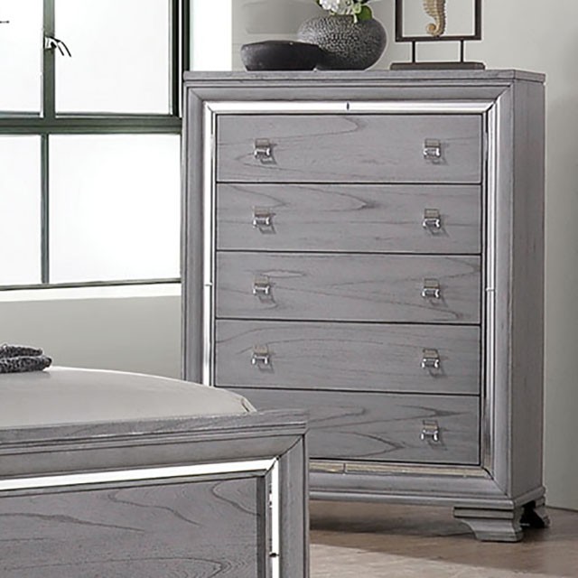 Furniture Of America Alanis Contemporary Light Gray Chest Model CM7579C