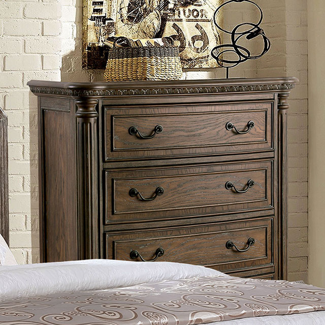 Furniture Of America Persephone Traditional Rustic Natural Chest Model CM7661C
