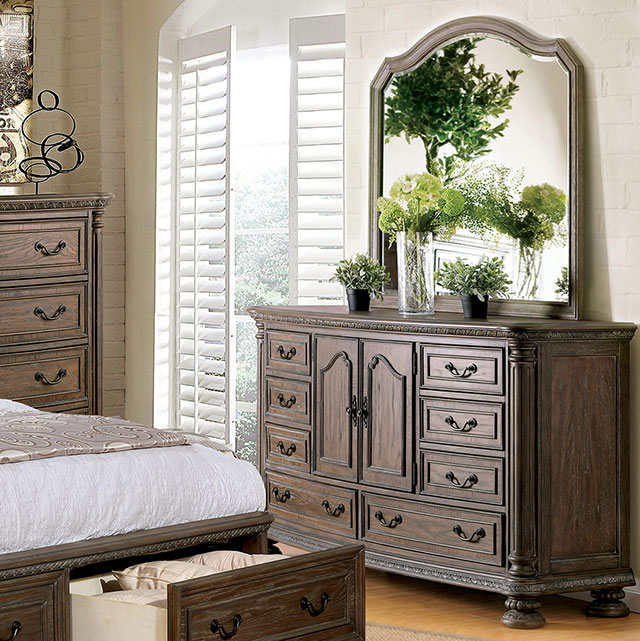 Furniture Of America Persephone Traditional Rustic Natural Dresser Model CM7661D