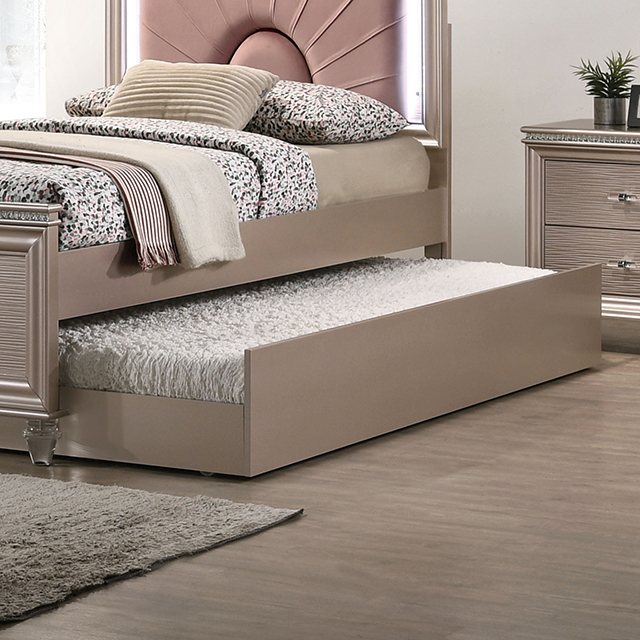 Furniture Of America Allie Contemporary Rose Gold Trundle Model CM7901RG-TR