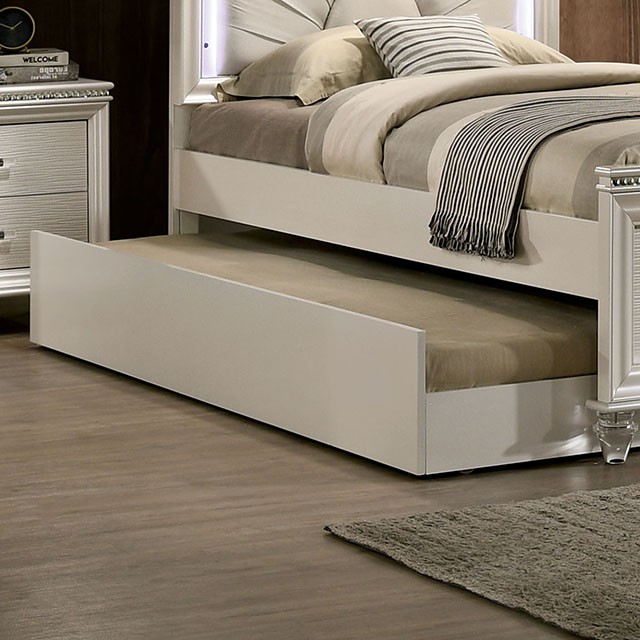 Furniture Of America Allie Contemporary Pearl White Trundle Model CM7901TR