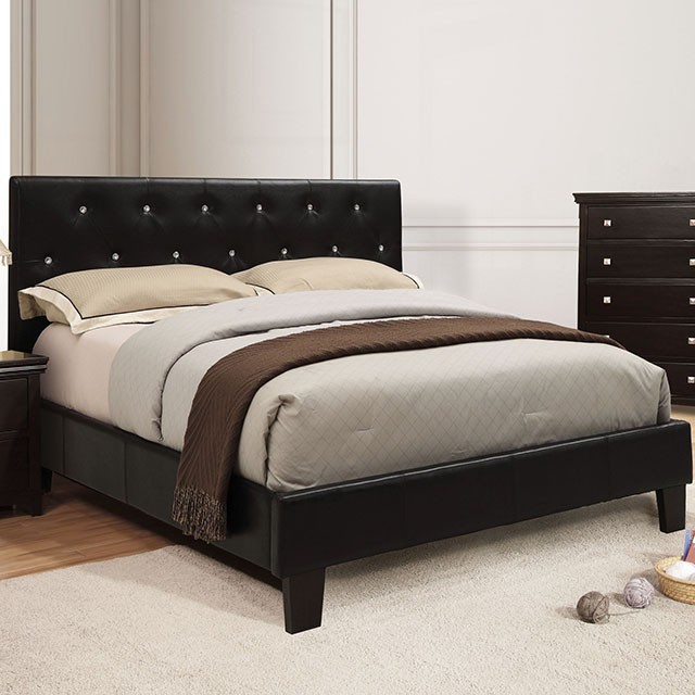 Furniture Of America Velen Contemporary Black Bed Model CM7949BK-E.King Bed