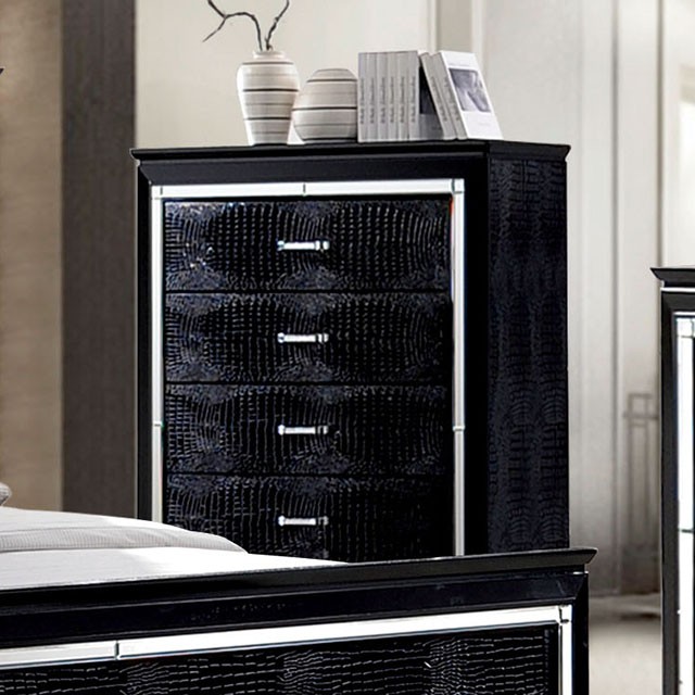 Furniture Of America Bellanova Contemporary Black Chest Model CM7979BK-C