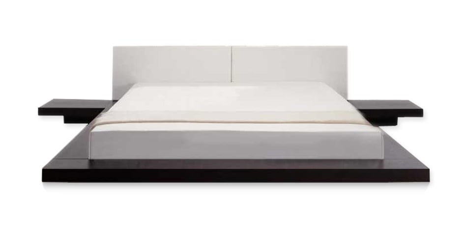 LA Furniture California King Opal Japanese Style Platform Bed And 2 Nightstands VGKCOPAL-CK Contemporary Style by Vig Furnitrue Number 12503 Catch Home Goods