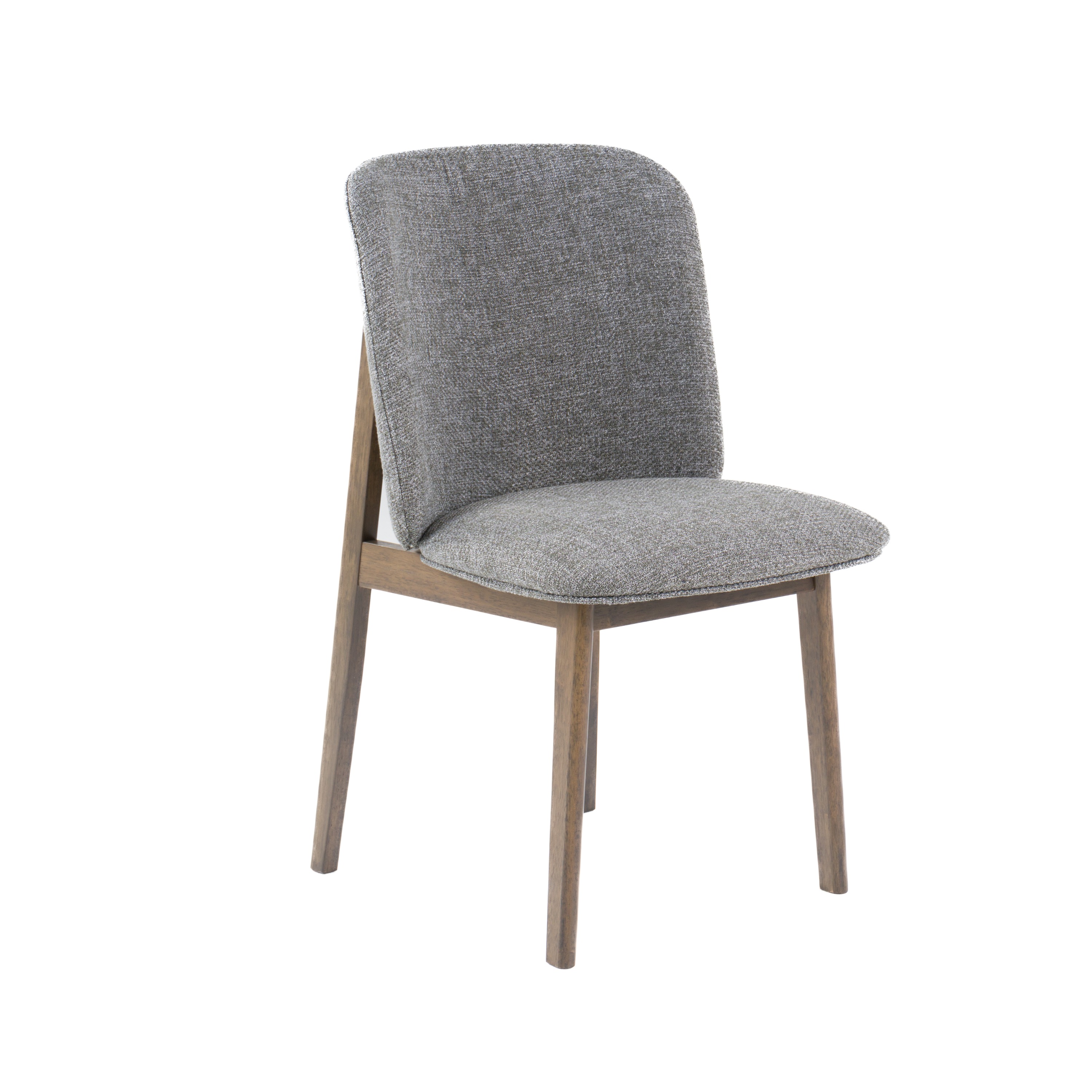 LA Furniture Costello Mid-Century Modern Grey Fabric + Wenge Dining Chair (Set of 2) VGMA-MI-1158-GRYWGE Contemporary Style by Vig Furnitrue Number 82625Z Catch Home Goods