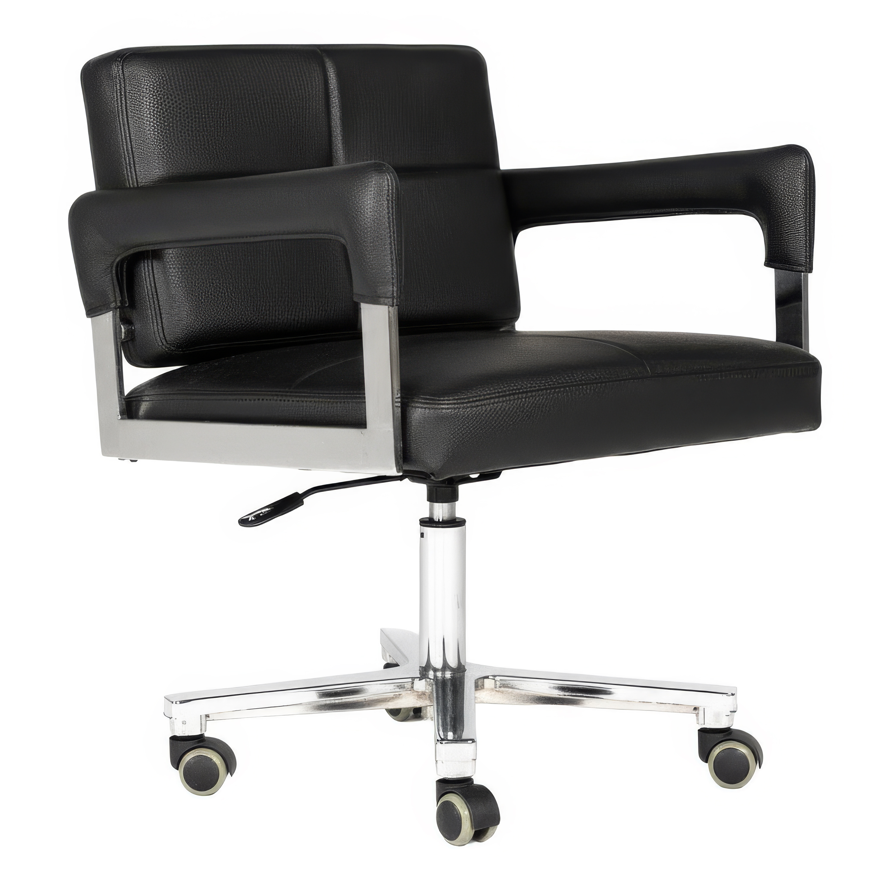 LA Furniture Craig Modern Black Bonded Leather Office Chair VGVCA508-BLK Contemporary Style by Vig Furnitrue Number 70568 Catch Home Goods