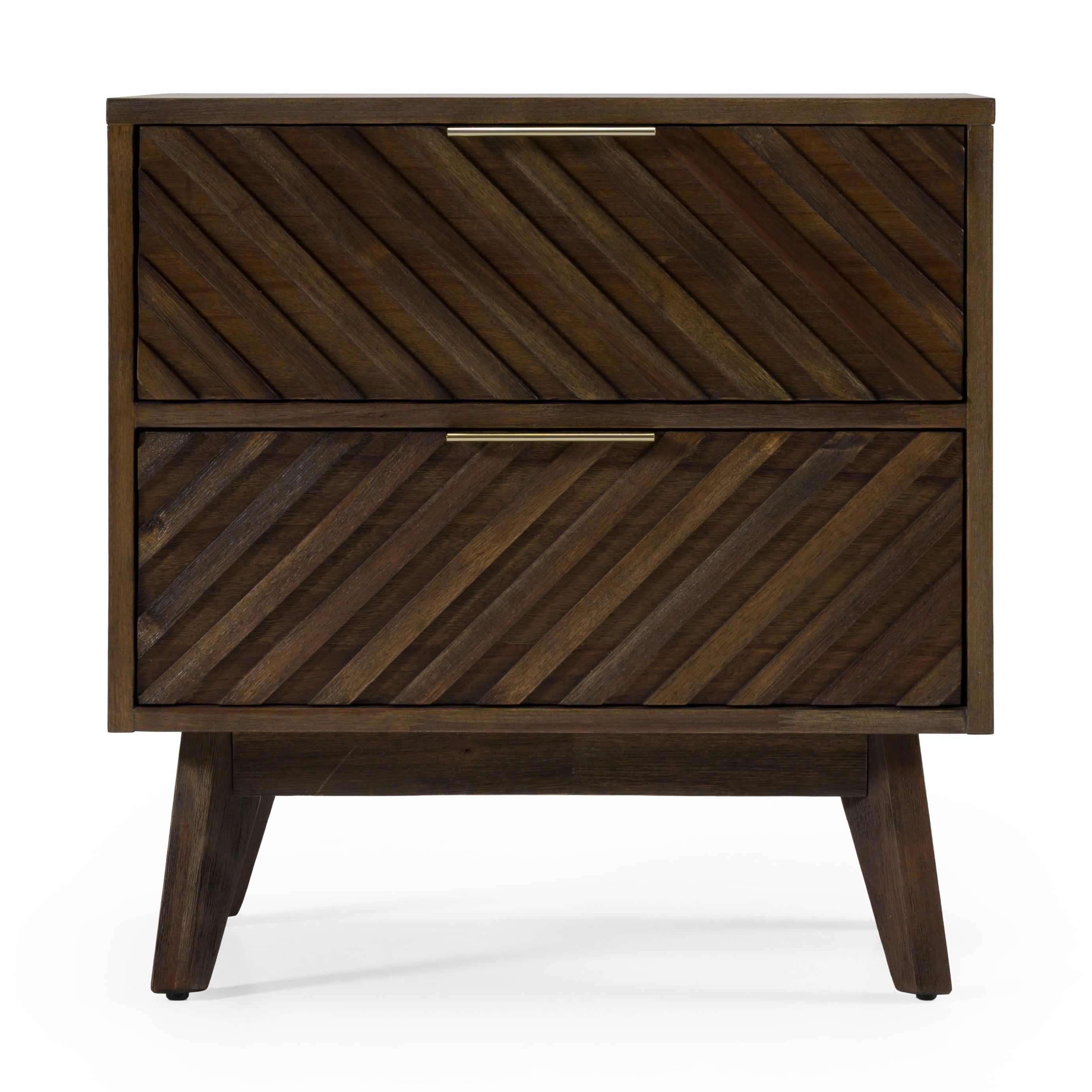 LA Furniture Daisy Mid-Century Dark Acacia Nightstand VGWDKYOTO-NS Contemporary Style by Vig Furnitrue Number 77663 Catch Home Goods