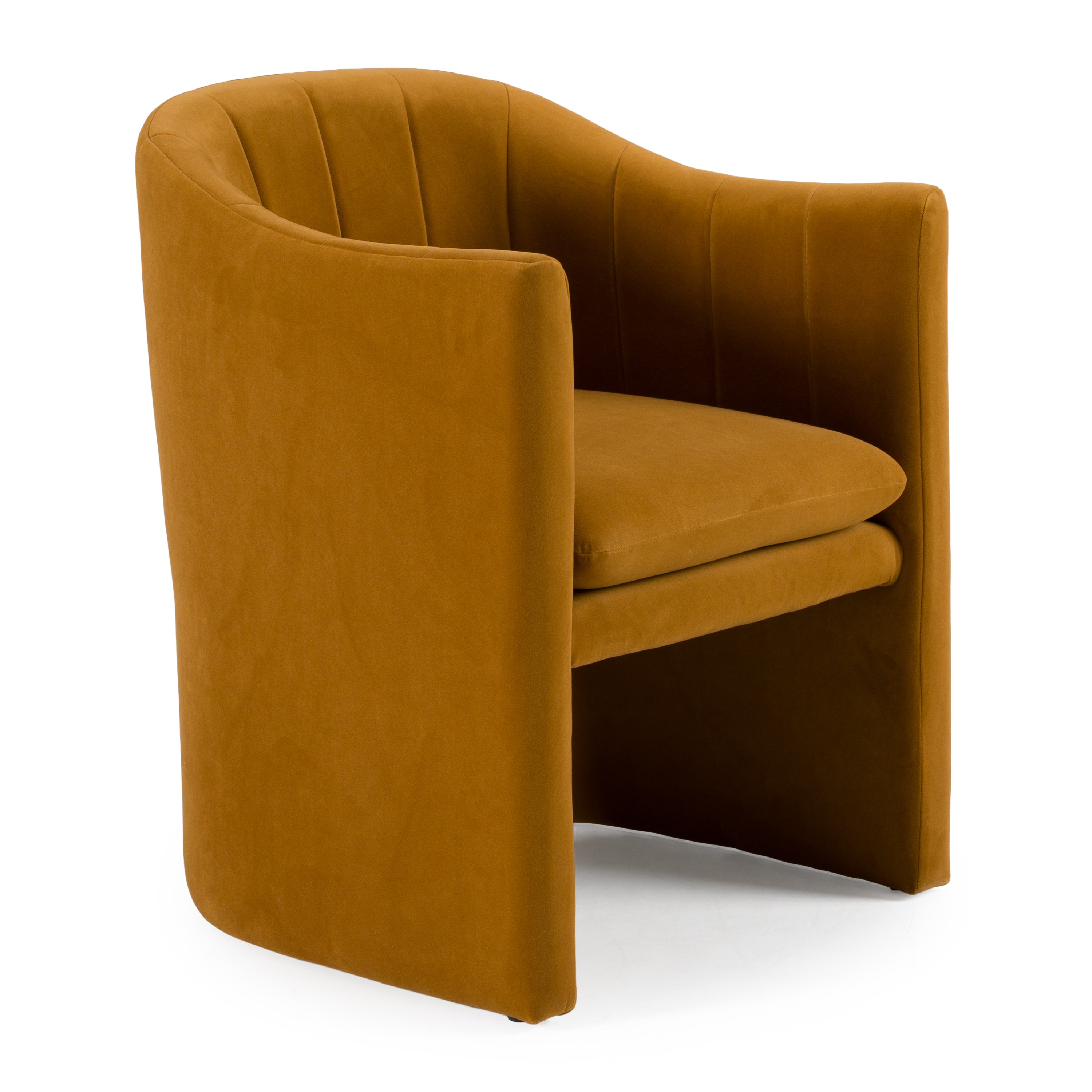 LA Furniture Danube Modern Burnt Orange Fabric Dining Chair VGEUMC-9704CH-A-ORG Contemporary Style by Vig Furnitrue Number 80592 Catch Home Goods