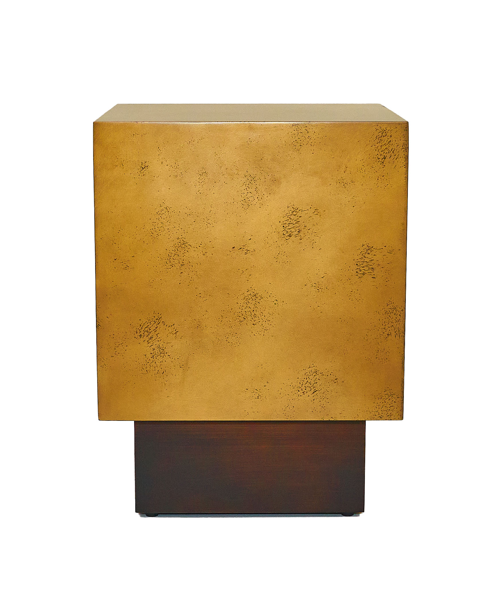 LA Furniture Derek Modern Metal & Antique Copper End Table VGVCET129-GRY-ET Contemporary Style by Vig Furnitrue Number 78576 Catch Home Goods