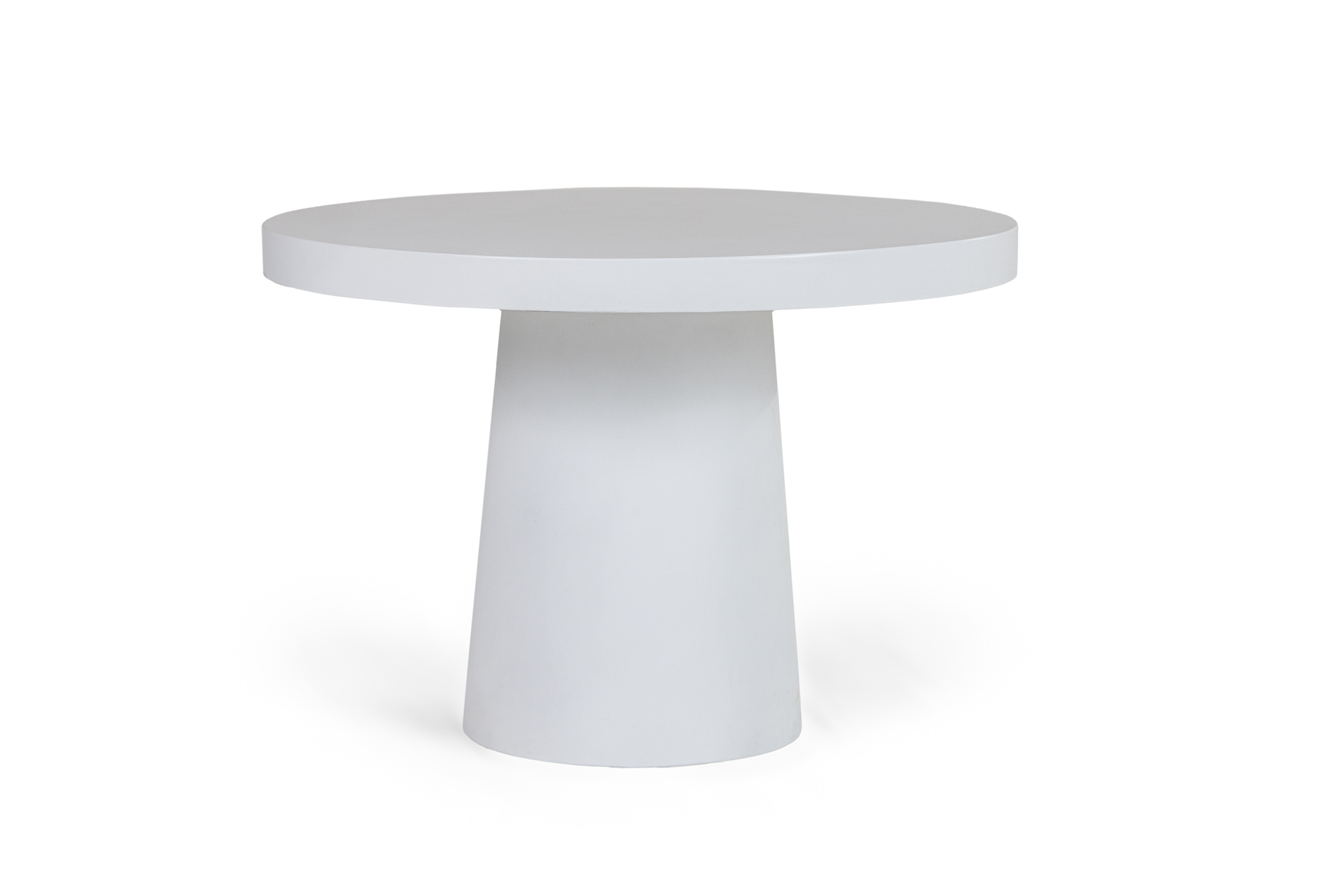 LA Furniture Desoto Modern White Concrete Round Dining Table VGGR-630510-WHT Contemporary Style by Vig Furnitrue Number 81835 Catch Home Goods