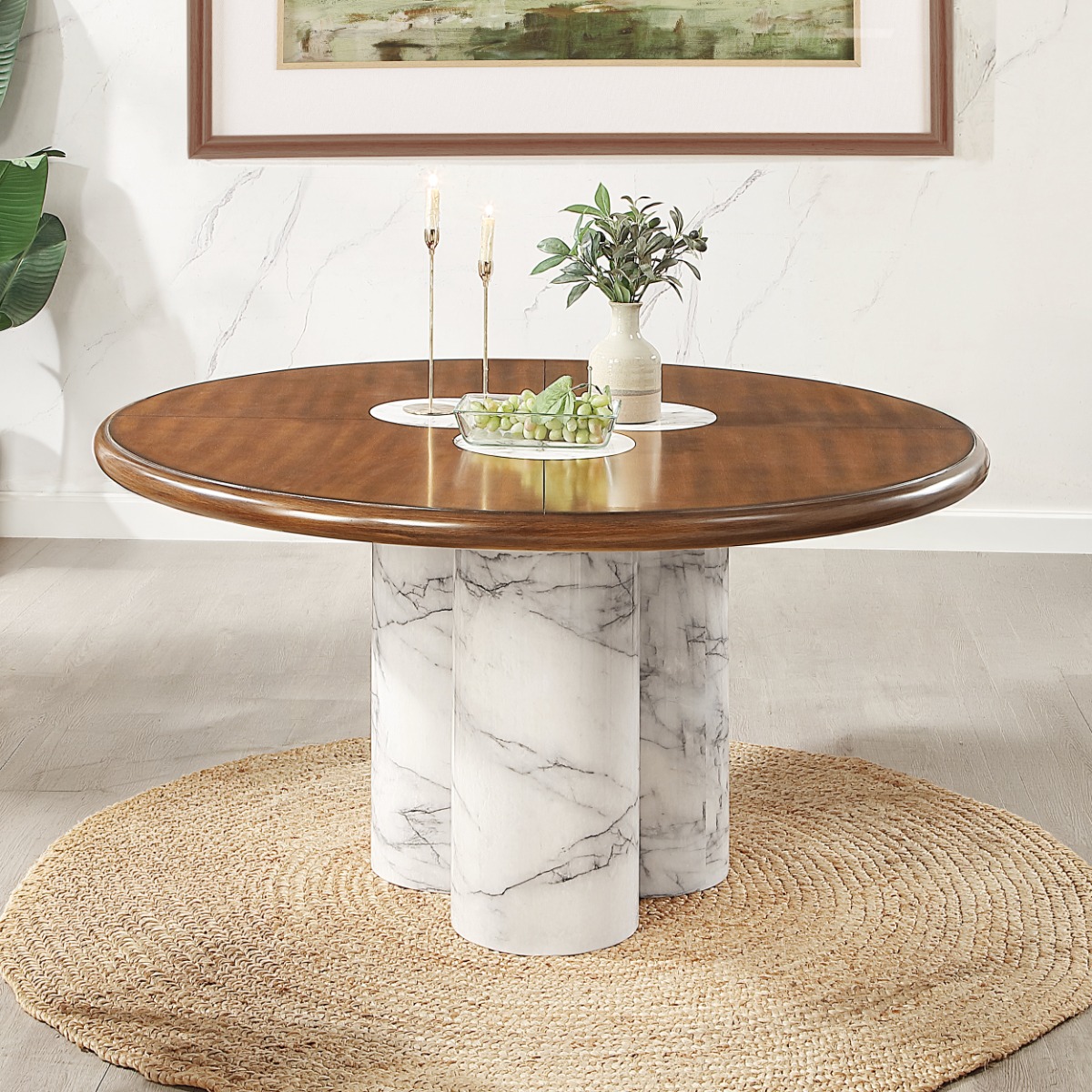 Acme Harvey Round Dining Table Model DN06135
