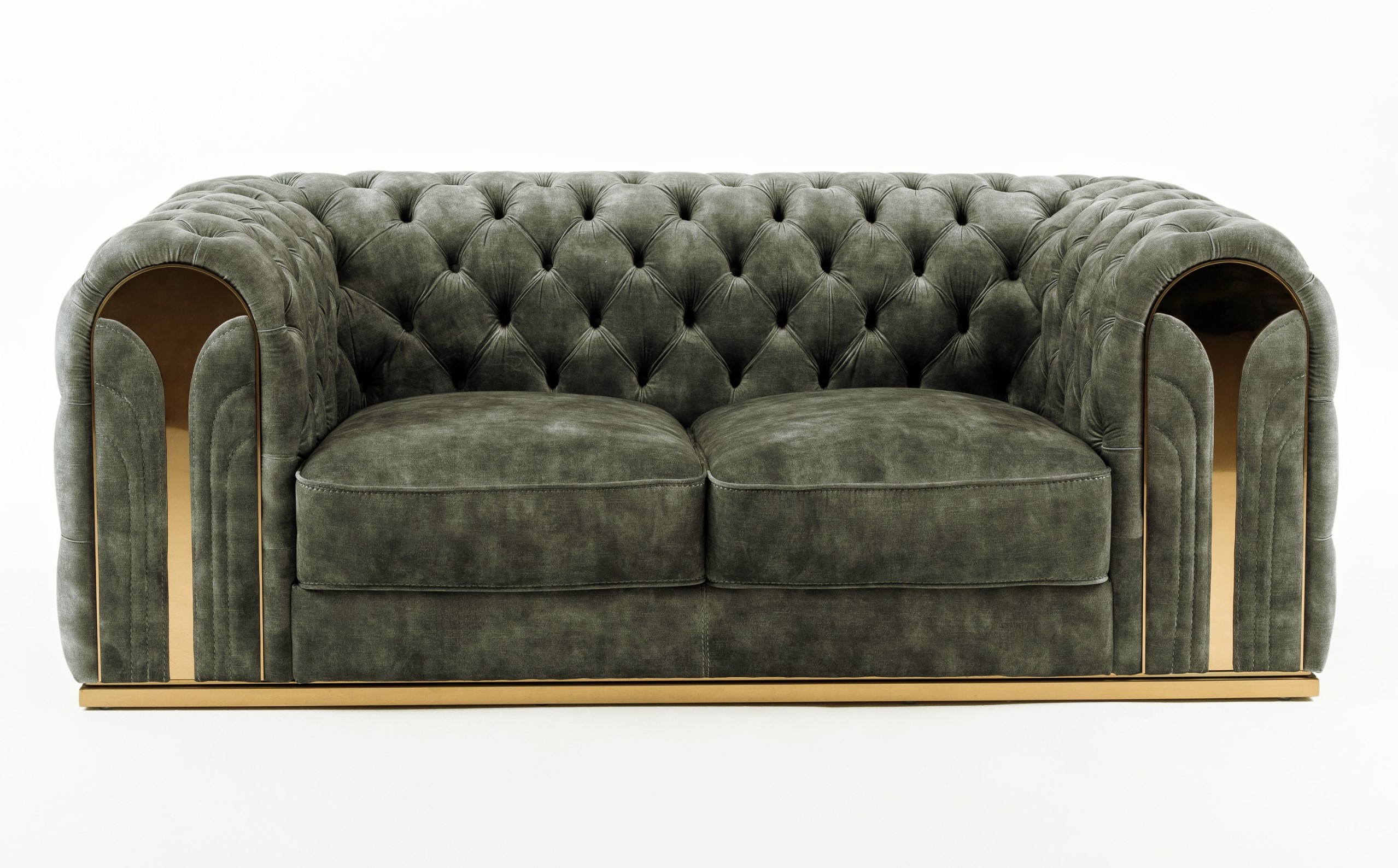 LA Furniture Dosie Transitional Grey Velvet Loveseat VGBN-S-9368-LOVE-GRY Contemporary Style by Vig Furnitrue Number 81323 Catch Home Goods