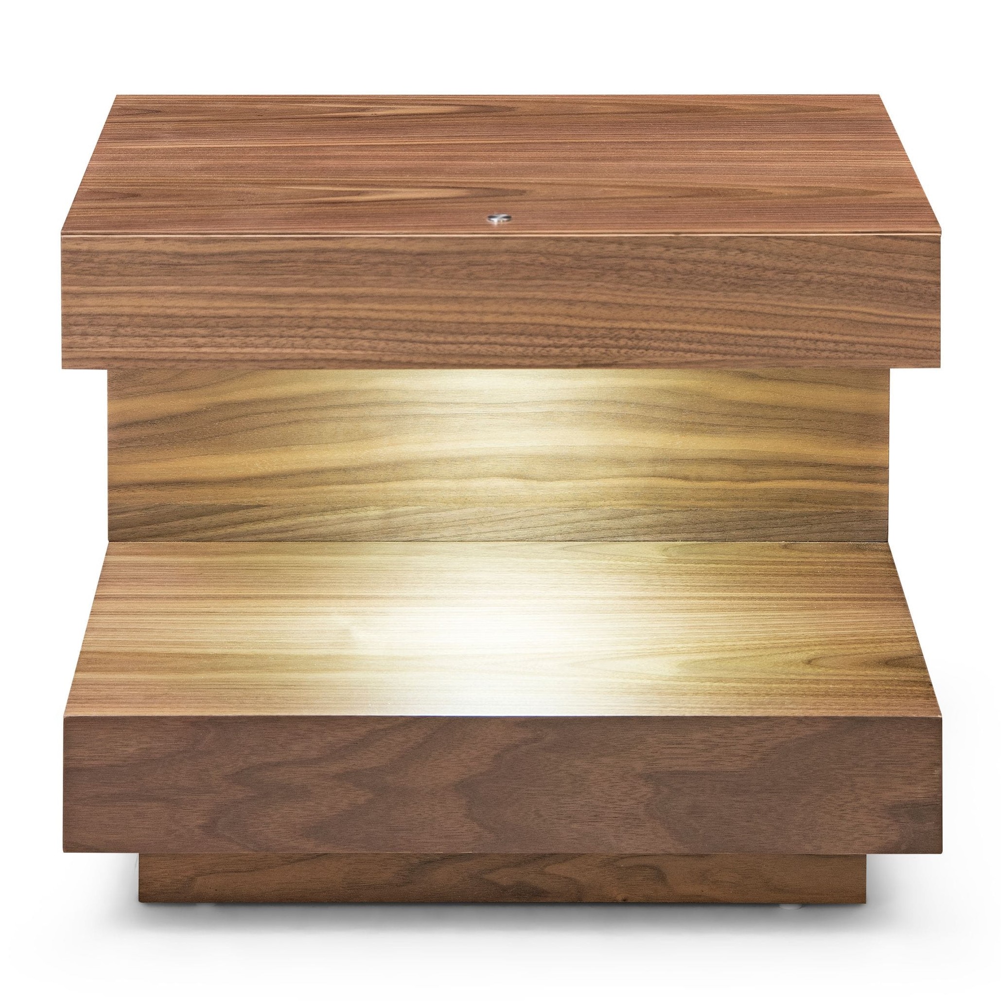 LA Furniture Esso Contemporary Walnut Nightstand VGWCC121B-WAL-ET Contemporary Style by Vig Furnitrue Number 77926|77926A Catch Home Goods