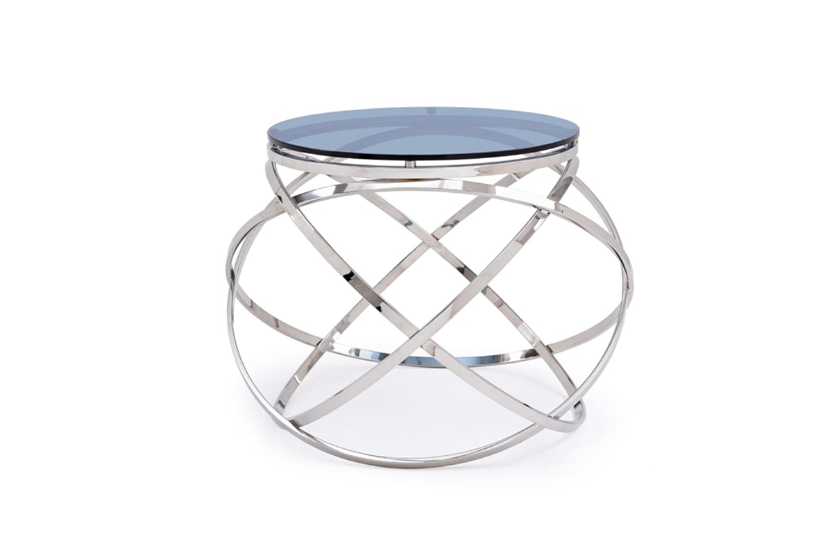 LA Furniture Tulare Contemporary Smoked Glass End Table VGVCET829 Contemporary Style by Vig Furnitrue Number 71742 Catch Home Goods