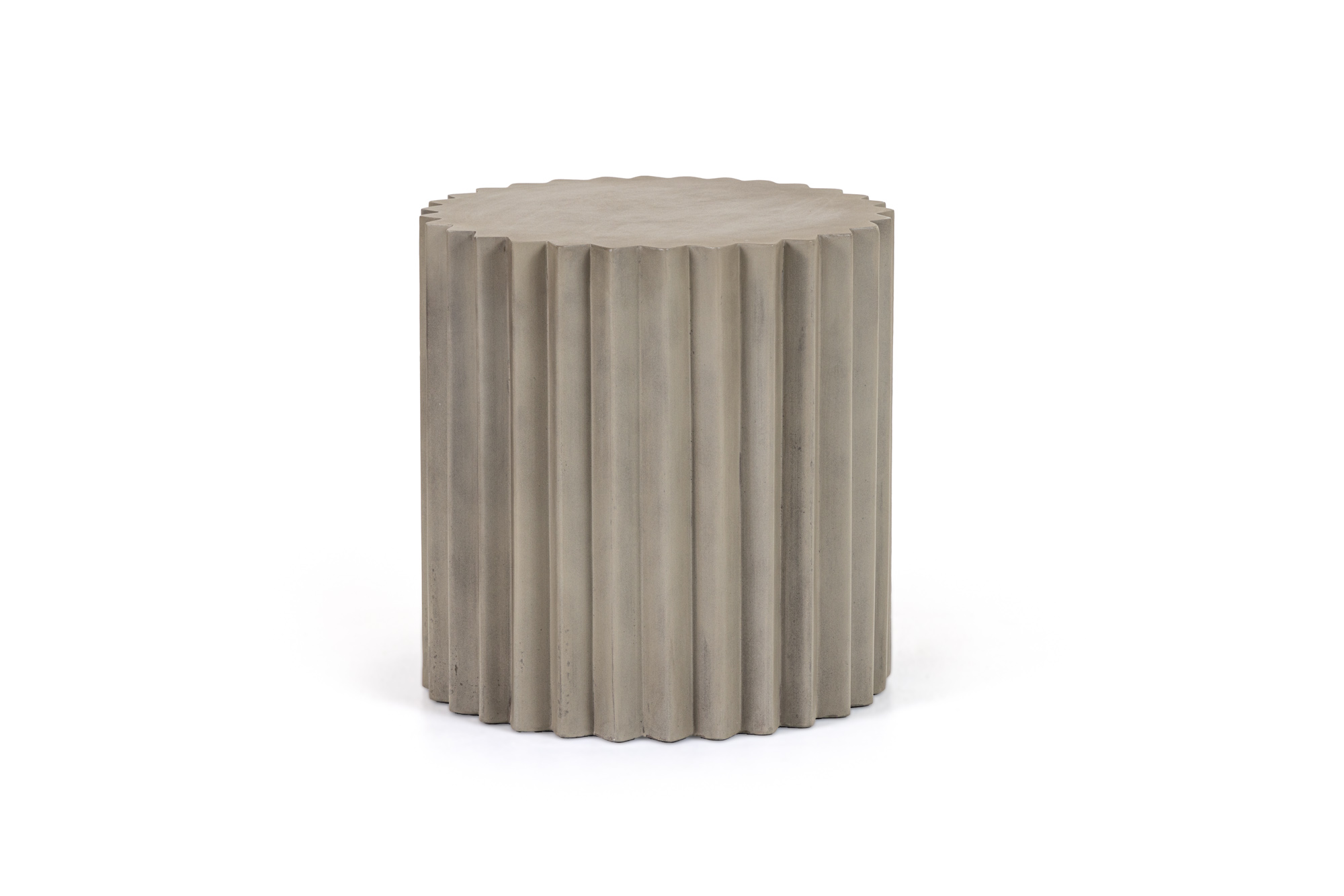 LA Furniture Evadale Modern Grey Concrete End Table VGGR-685156-GRY Contemporary Style by Vig Furnitrue Number 81848 Catch Home Goods