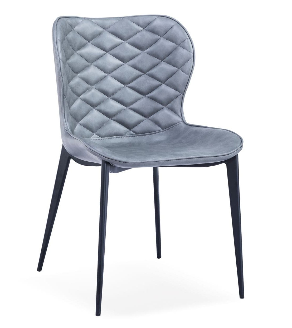 LA Furniture Felicia Modern Grey & Black Dining Chair (Set of 2) VGHR3588-GRY-DC Contemporary Style by Vig Furnitrue Number 78110Z Catch Home Goods