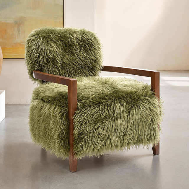 Furniture Of America Eramo Contemporary Green Accent Chair Model FM-AC6005GR