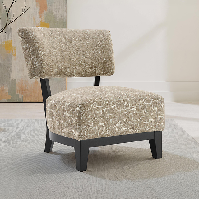 Furniture Of America Aveni Contemporary Beige Accent Chair Model FM-AC6008BG