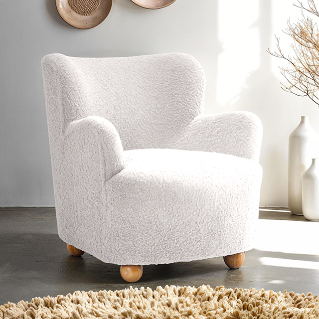 Furniture Of America Acaso Contemporary White Accent Chair Model FM-AC8017WH