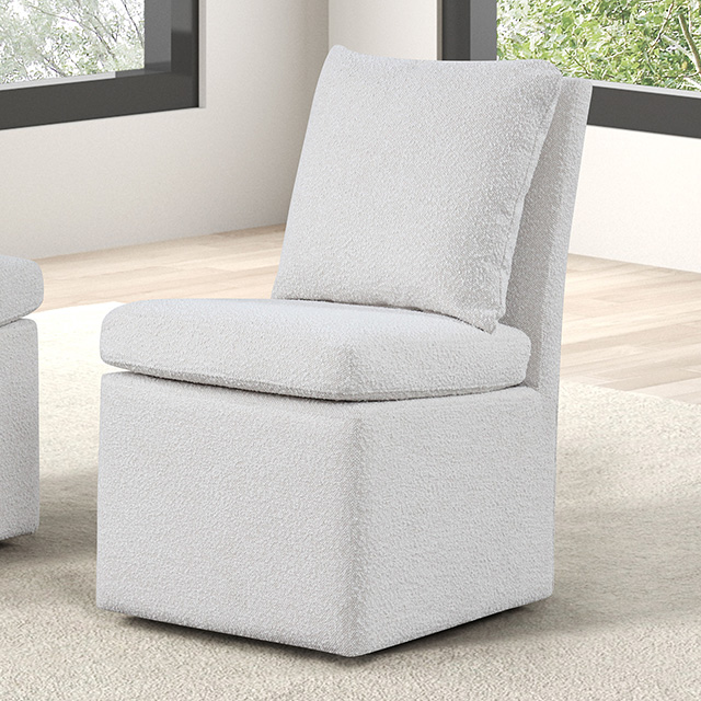 Furniture Of America Broager Contemporary White Dining Chair Model FM3000WH-SC