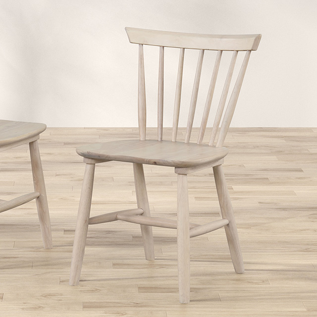 Furniture Of America Beale Mid-Century Modern White Oak Dining Chair (2/Ctn) Model FM3101NT-SC-2PK