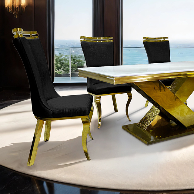 Furniture Of America Palazzo Glam Gold Dining Table Model FM33002GD-T-TABLE
