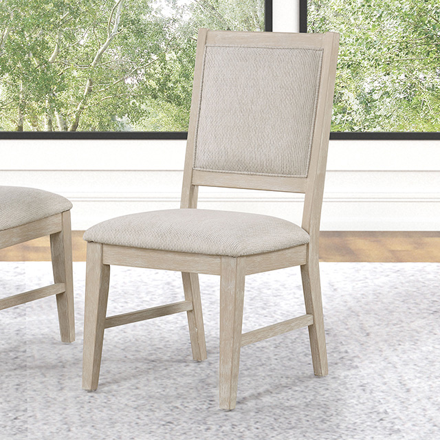 Furniture Of America Sandnes Transitional Light Oak Dining Chair (2/Ctn) Model FM3369AK-SC-2PK