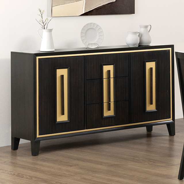 Furniture Of America Kenyada Contemporary Espresso Server Model FM3401ES-SV