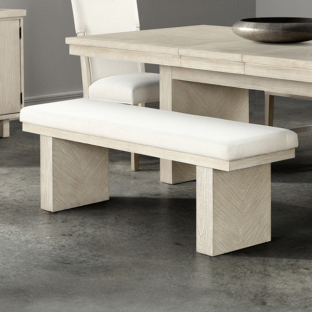 Furniture Of America Hagerman Modern Farmhouse Natural Dining Bench Model FM3410NT-BN