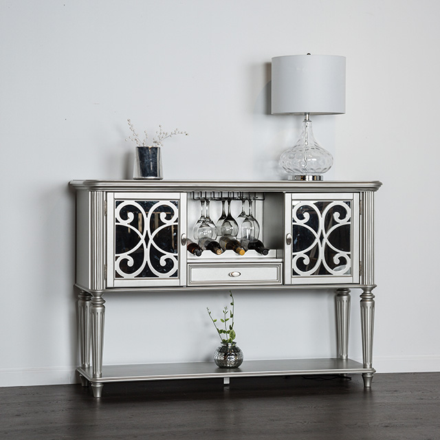 Furniture Of America Melodi Parc Glam Silver Server Model FM3416SV-SV