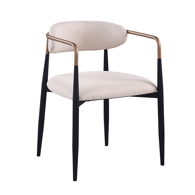 Furniture Of America Neasden Contemporary Natural/Black/White Side Chair (2/Ctn) Model FM37003NT-AC-2PK