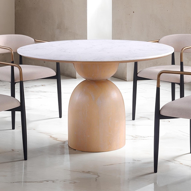 Furniture Of America Neasden Contemporary Natural/Black/White Dining Table Model FM37003NT-T-TABLE