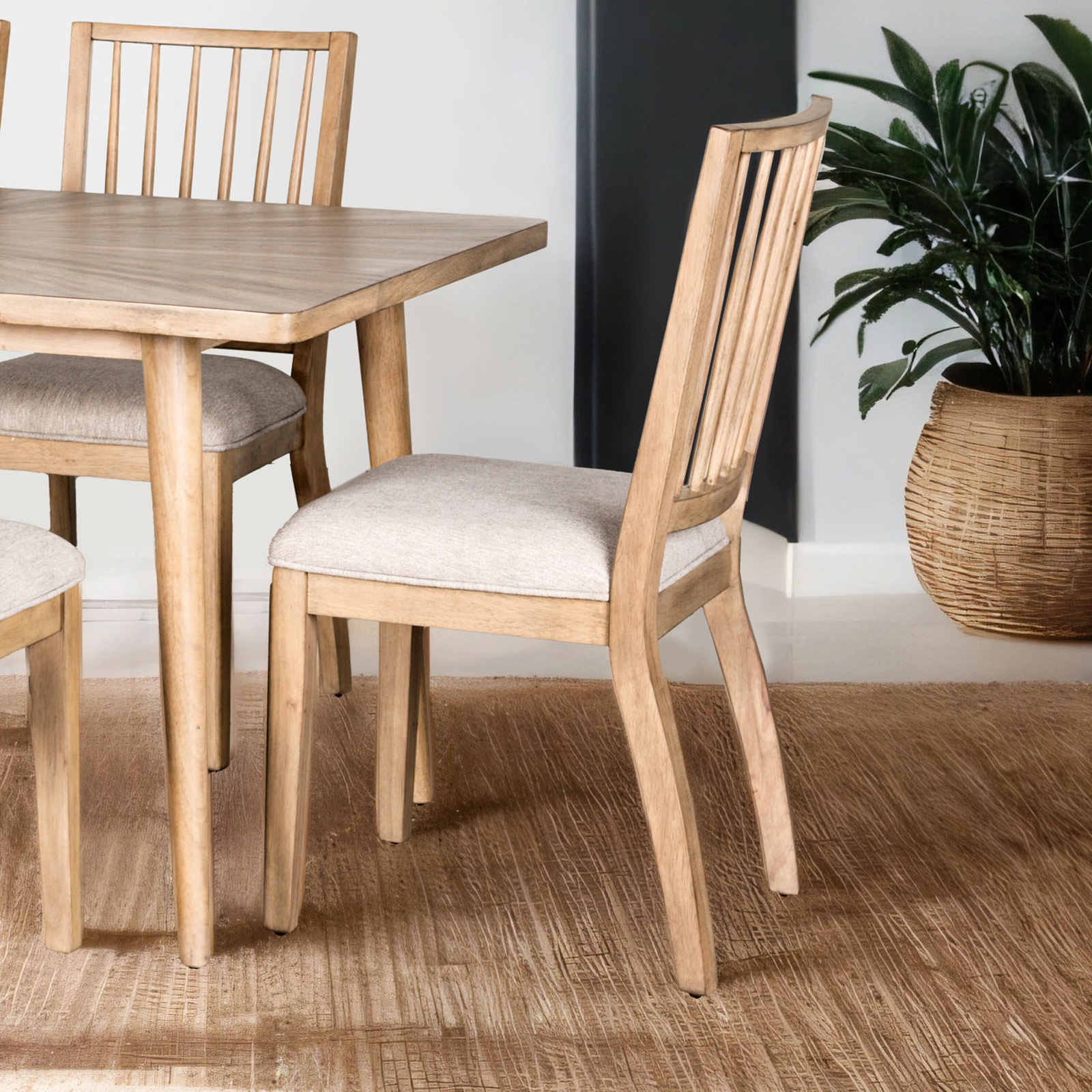 Furniture Of America Lakeside Modern Farmhouse Natural Side Chair Model FM39002NT-SC-2PK