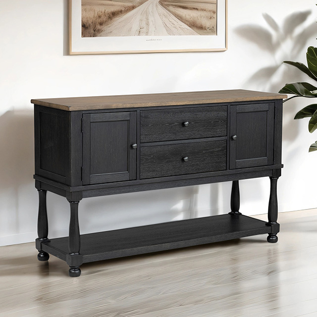 Furniture Of America Neue Mills Modern Farmhouse Black Server Model FM39009BK-SV
