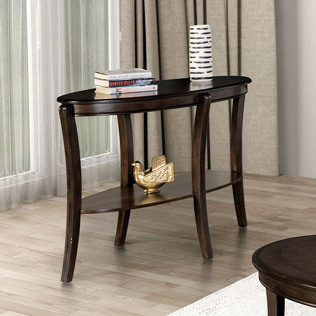 Furniture Of America Orkdal Transitional Walnut Sofa Table Model FM40001BR-S
