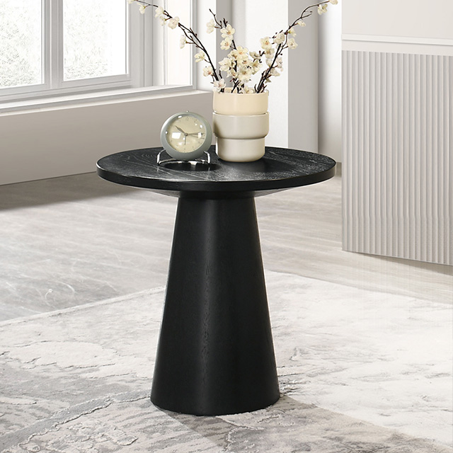 Furniture Of America Halewood Contemporary Oak End Table Model FM4222BK-E-PK