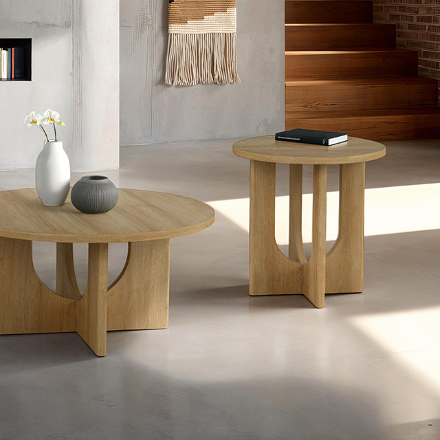 Furniture Of America Holen Contemporary Natural 3 Pc. Table Set Model FM44003NT-3PK-END TABLE
