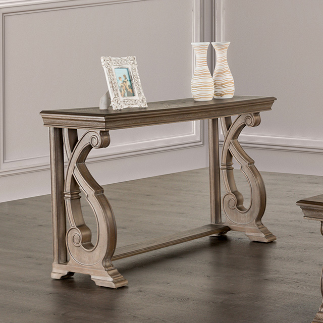 Furniture Of America Giordani Traditional Weathered Oak Sofa Table Model FM4519AK-S
