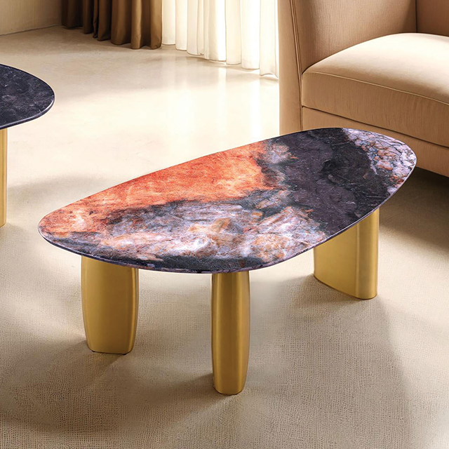 Furniture Of America Northwich Contemporary Black/Gray/Matte Gold Coffee Table Model FM47006GY-C-TABLE