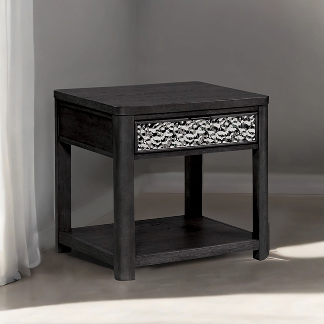 Furniture Of America Sterling West Modern Contemporary Ash Gray End Table Model FM49001ES-E