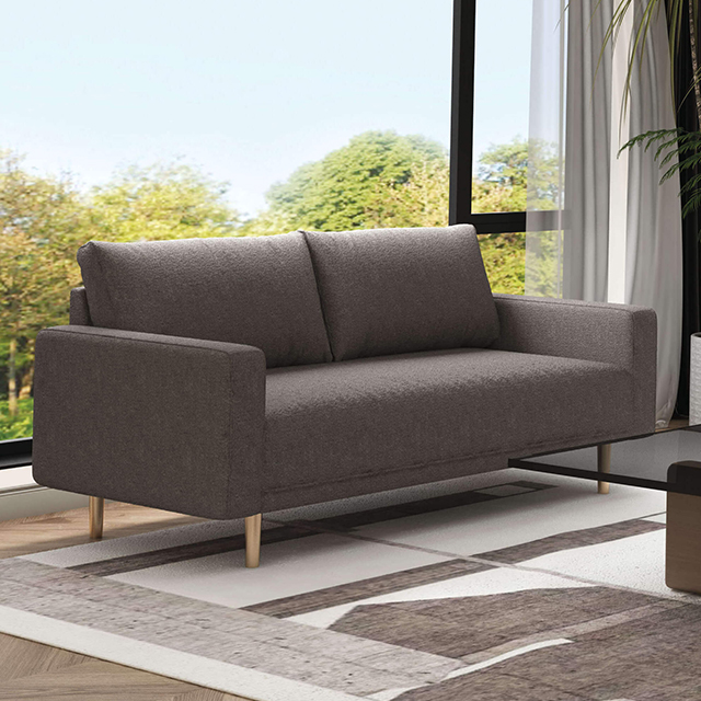 Furniture Of America Elverum Contemporary Charcoal Gray Loveseat Model FM61000GY-LV