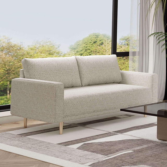Furniture Of America Elverum Contemporary Off-White Loveseat Model FM61000WH-LV