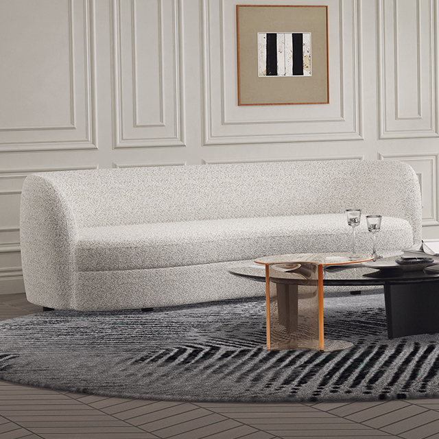 Furniture Of America Versoix Contemporary Off-White Sofa Model FM61003WH-SF